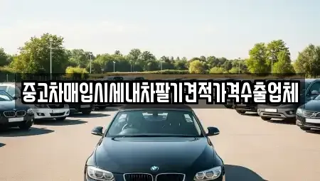 경기도 이천시 증일동 중고차매입 전문 중고차매입시세내차팔기견적가격수출업체