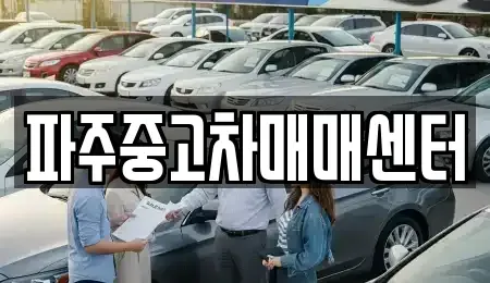 경기도 파주시 동패동 중고차 전문 파주중고차매매센터