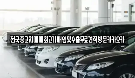 경기도 파주시 동패동 중고차매입 전문 전국중고차매매최고가매입및수출무료견적방문카카오카