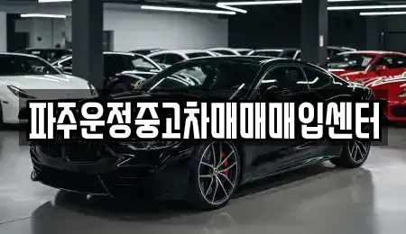 경기도 파주시 목동동 중고차매입 전문 파주운정중고차매매매입센터