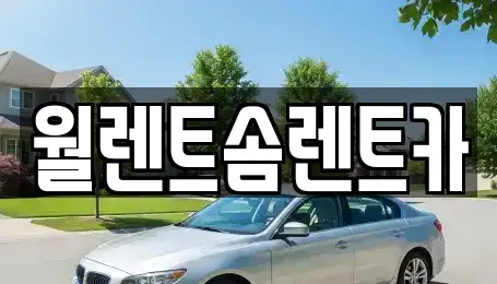경기도 파주시 탄현면 렌트카 전문 월렌트솜렌트카