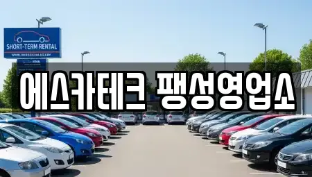 경기도 평택시 용이동 렌트카 전문 에스카테크 팽성영업소