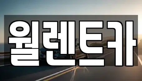 경기도 평택시 용이동 렌트카 전문 월렌트카