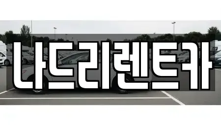 경기도 하남시 당정동 렌트카 전문 나드리렌트카