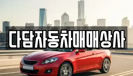 경남 김해시 지내동 중고차매입 전문 다담자동차매매상사