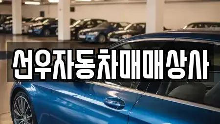 경남 사천시 실안동 중고차매매 전문 선우자동차매매상사