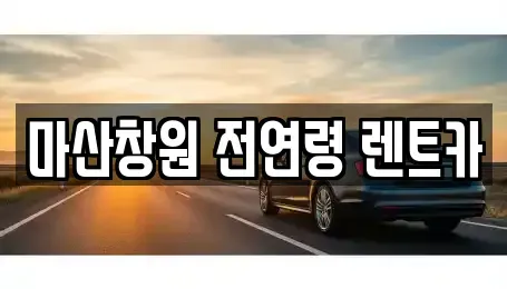 경남 창원시 마산합포구 신포동1가 렌트카 전문 마산창원 전연령 렌트카