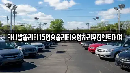 경남 창원시 마산합포구 창포동1가 렌트카 전문 카니발쏠라티15인승솔라티승합차리무진렌트대여