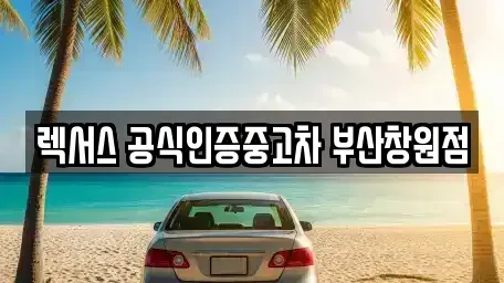 경남 창원시 마산회원구 중고차 전문 렉서스 공식인증중고차 부산창원점