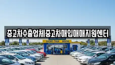 경남 창원시 마산회원구 중고차매입 전문 중고차수출업체중고차매입매매지원센터