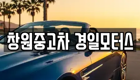 경남 창원시 의창구 중고차 전문 창원중고차 경일모터스