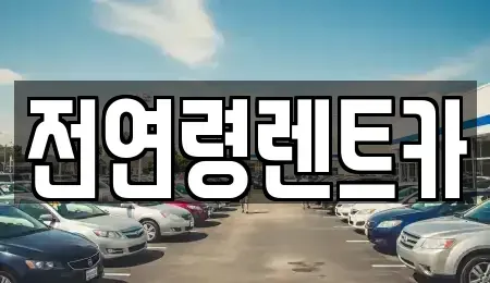 경북 경산시 압량읍 렌트카 전문 전연령렌트카