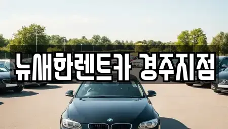 경북 경주시 구황동 렌트카 전문 뉴새한렌트카 경주지점
