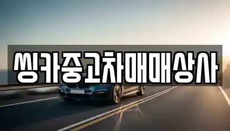 경북 경주시 충효동 중고차 전문 씽카중고차매매상사