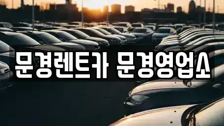경북 상주시 함창읍 렌트카 전문 문경렌트카 문경영업소