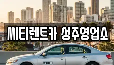 경북 성주군 월항면 렌트카 전문 씨티렌트카 성주영업소