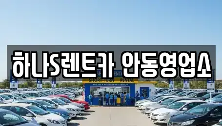 경북 안동시 남후면 장기렌트카 전문 하나S렌트카 안동영업소