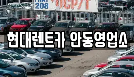 경북 안동시 신세동 렌트카 전문 현대렌트카 안동영업소