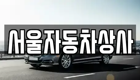 경북 영천시 과전동 중고차매매 전문 서울자동차상사