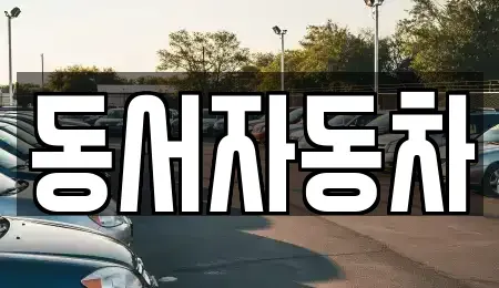 경북 영천시 도동 중고차 전문 동서자동차