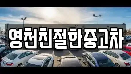 경북 영천시 도동 중고차 전문 영천친절한중고차