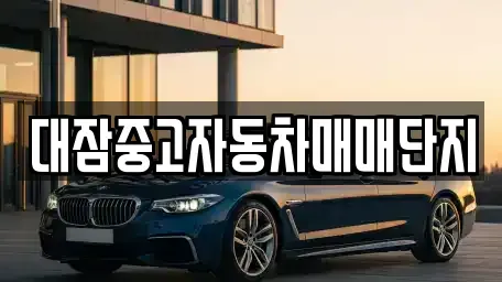 경북 포항시 남구 중고차 전문 대잠중고자동차매매단지