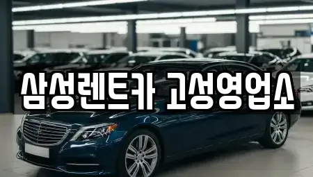 경상남도 고성군 삼산면 렌트카 전문 삼성렌트카 고성영업소
