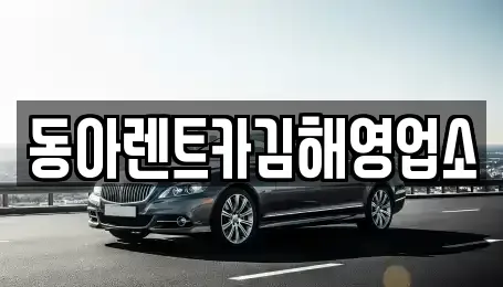 경상남도 김해시 부곡동 렌트카 전문 동아렌트카김해영업소