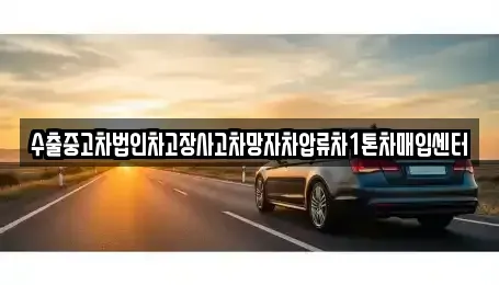 경상남도 창원시 성산구 적현동 중고차매입 전문 수출중고차법인차고장사고차망자차압류차1톤차매입센터