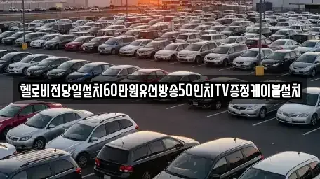 경상남도 창원시 진해구 통신동 중고차 전문 헬로비전당일설치60만원유선방송50인치TV증정케이블설치