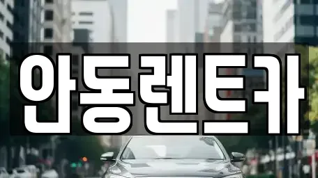 경상북도 안동시 광석동 렌트카 전문 안동렌트카