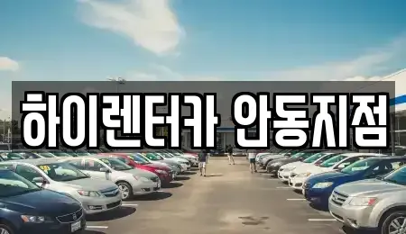 경상북도 안동시 옥야동 렌트카 전문 하이렌터카 안동지점