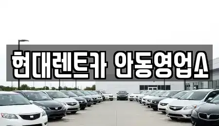 경상북도 안동시 와룡면 렌트카 전문 현대렌트카 안동영업소