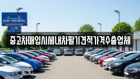 경상북도 안동시 와룡면 중고차매입 전문 중고차매입시세내차팔기견적가격수출업체