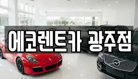 광주 광산구 월곡동 렌트카 전문 에코렌트카 광주점