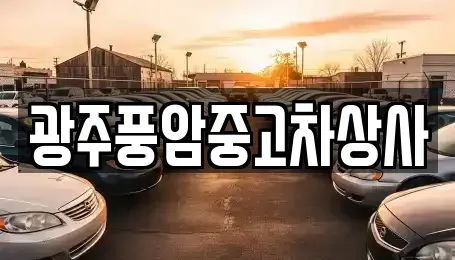 광주 남구 승촌동 중고차매매 전문 광주풍암중고차상사