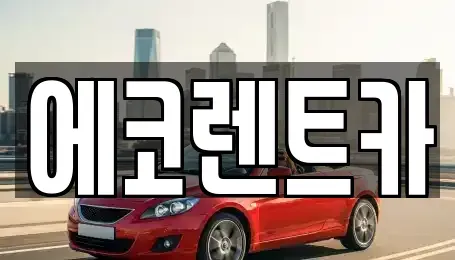 광주 북구 삼각동 렌트카 전문 에코렌트카
