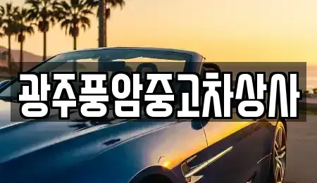 광주 북구 지야동 중고차 전문 광주풍암중고차상사