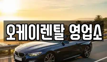 광주광역시 남구 봉선동 렌트카 전문 오케이렌탈 영업소