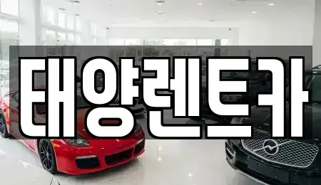 광주광역시 동구 금남로3가 렌트카 전문 태양렌트카
