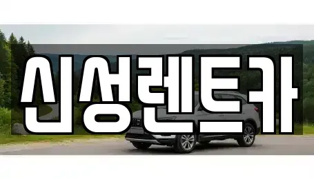 광주광역시 서구 내방동 렌트카 전문 신성렌트카