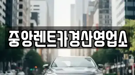 대구광역시 수성구 가천동 렌트카 전문 중앙렌트카경산영업소