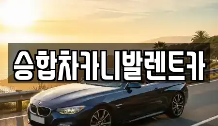 대전 대덕구 신일동 렌트카 전문 승합차카니발렌트카