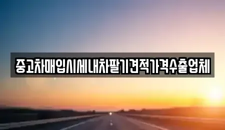 대전 대덕구 신일동 중고차 전문 중고차매입시세내차팔기견적가격수출업체