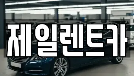 대전 서구 봉곡동 렌트카 전문 제일렌트카