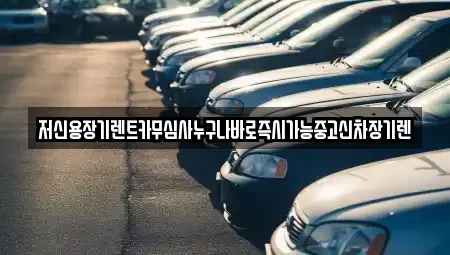 대전 서구 산직동 렌트카 전문 저신용장기렌트카무심사누구나바로즉시가능중고신차장기렌