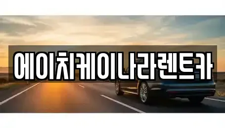 대전 유성구 장동 렌트카 전문 에이치케이나라렌트카