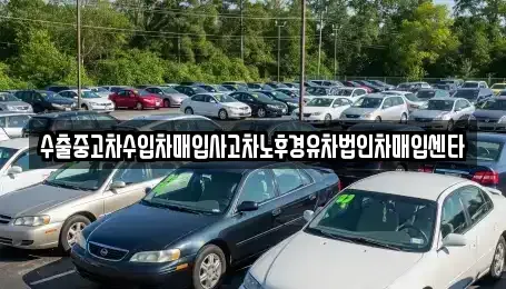대전 유성구 장동 중고차 전문 수출중고차수입차매입사고차노후경유차법인차매입센타