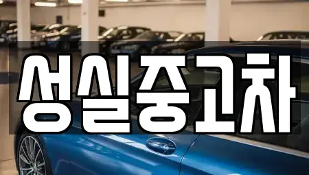 대전광역시 유성구 방동 중고차 전문 성실중고차