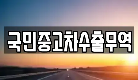 대전광역시 유성구 수남동 중고차 전문 국민중고차수출무역